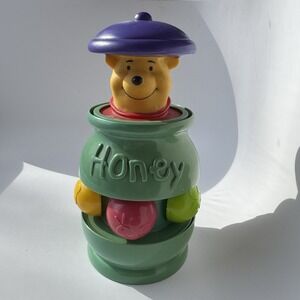 Winnie The Pooh Honey Pot Baby Toy Spinning Pop-Up Vintage Mattel Disney 1990s